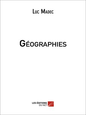 cover image of Géographies